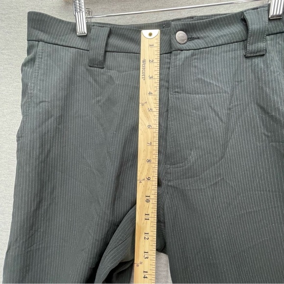 GOLDLINE Mens Mojo Black Pinstripes Curling Pants Size 36 - Picture 13 of 13